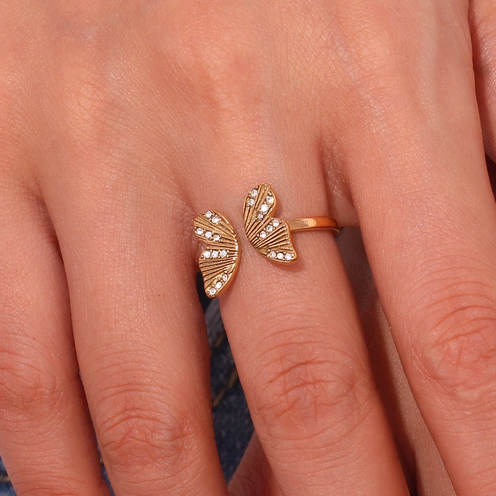 Methena Butterfly rings