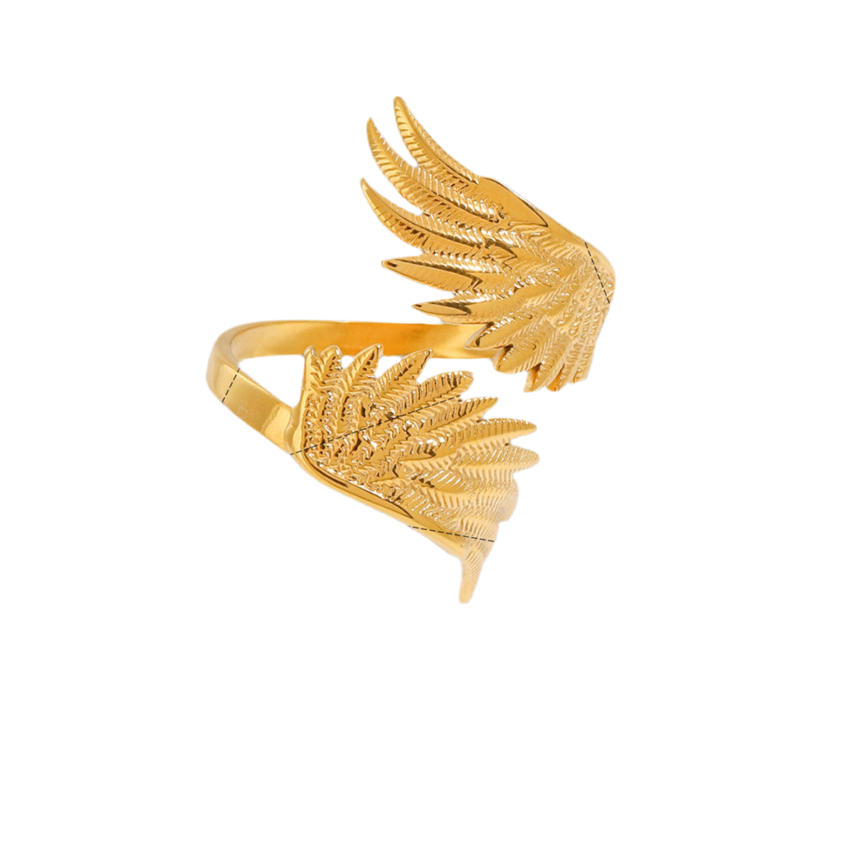 Angel wings rings