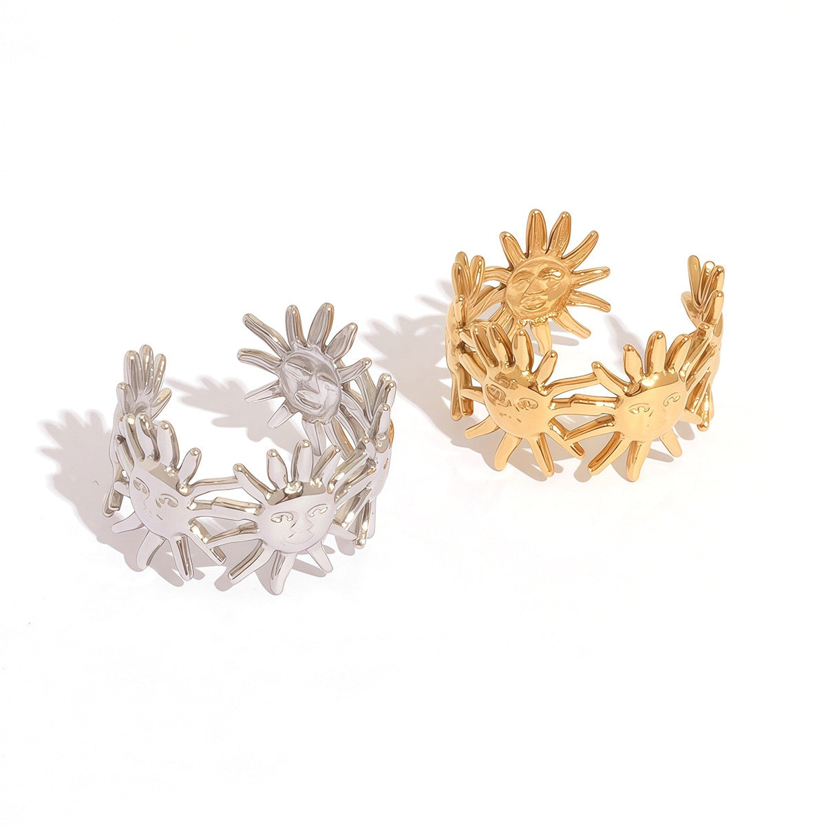 Sun band rings