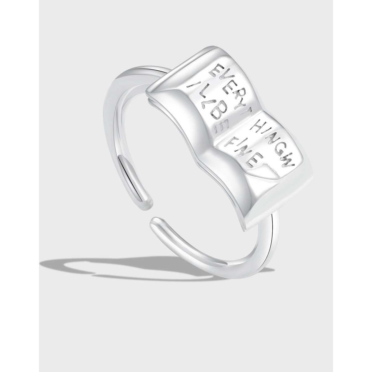 Ink Sterling Silver Ring