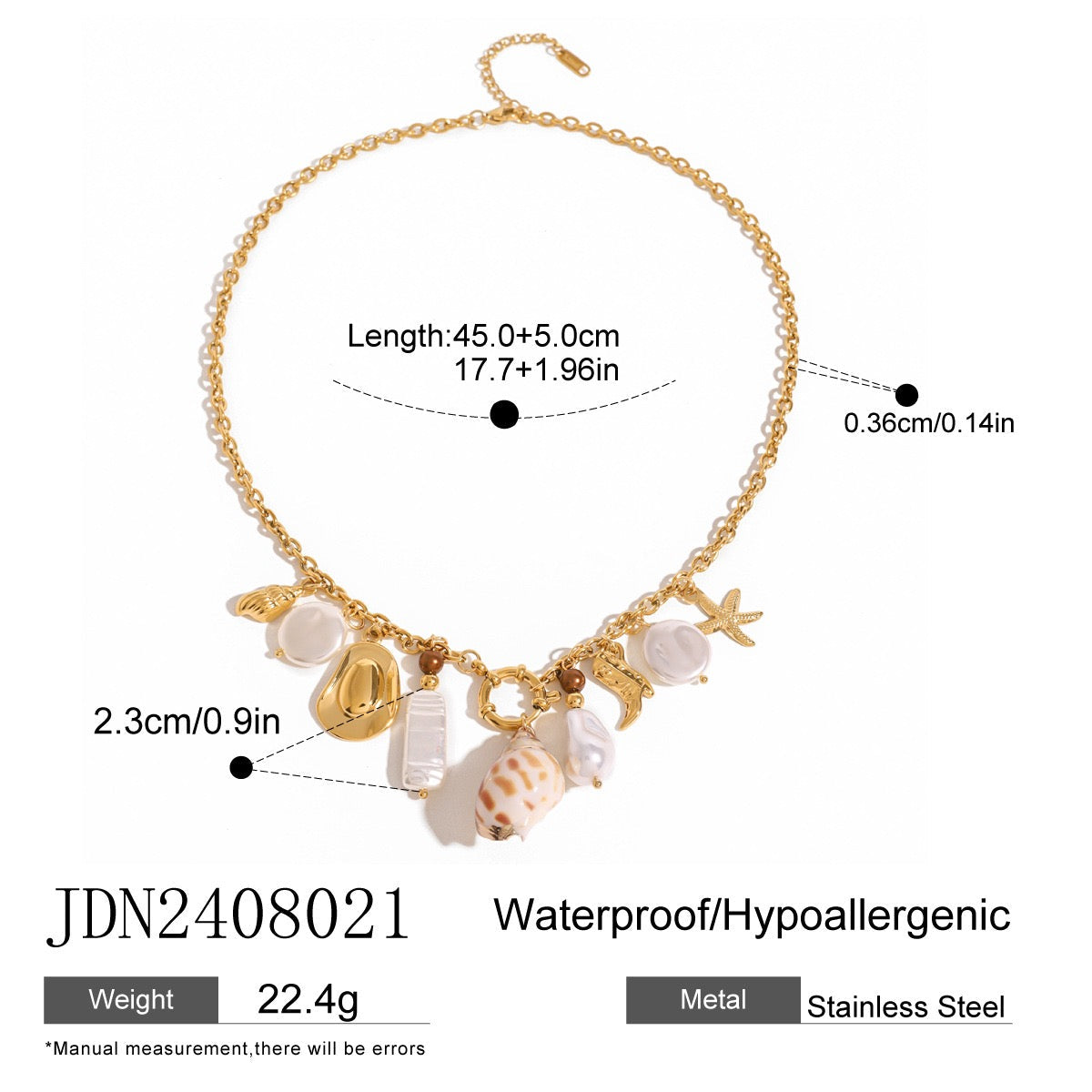 Bondi Yuki summer handmade  charm necklaces