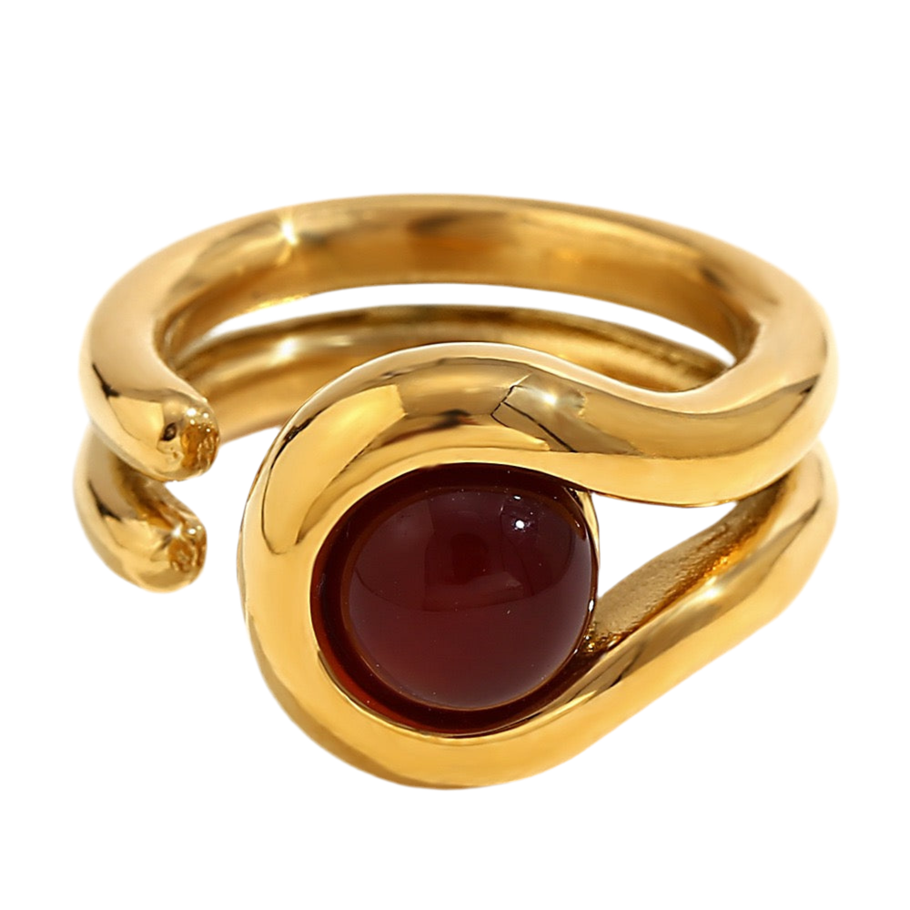 Red Gem stone ring