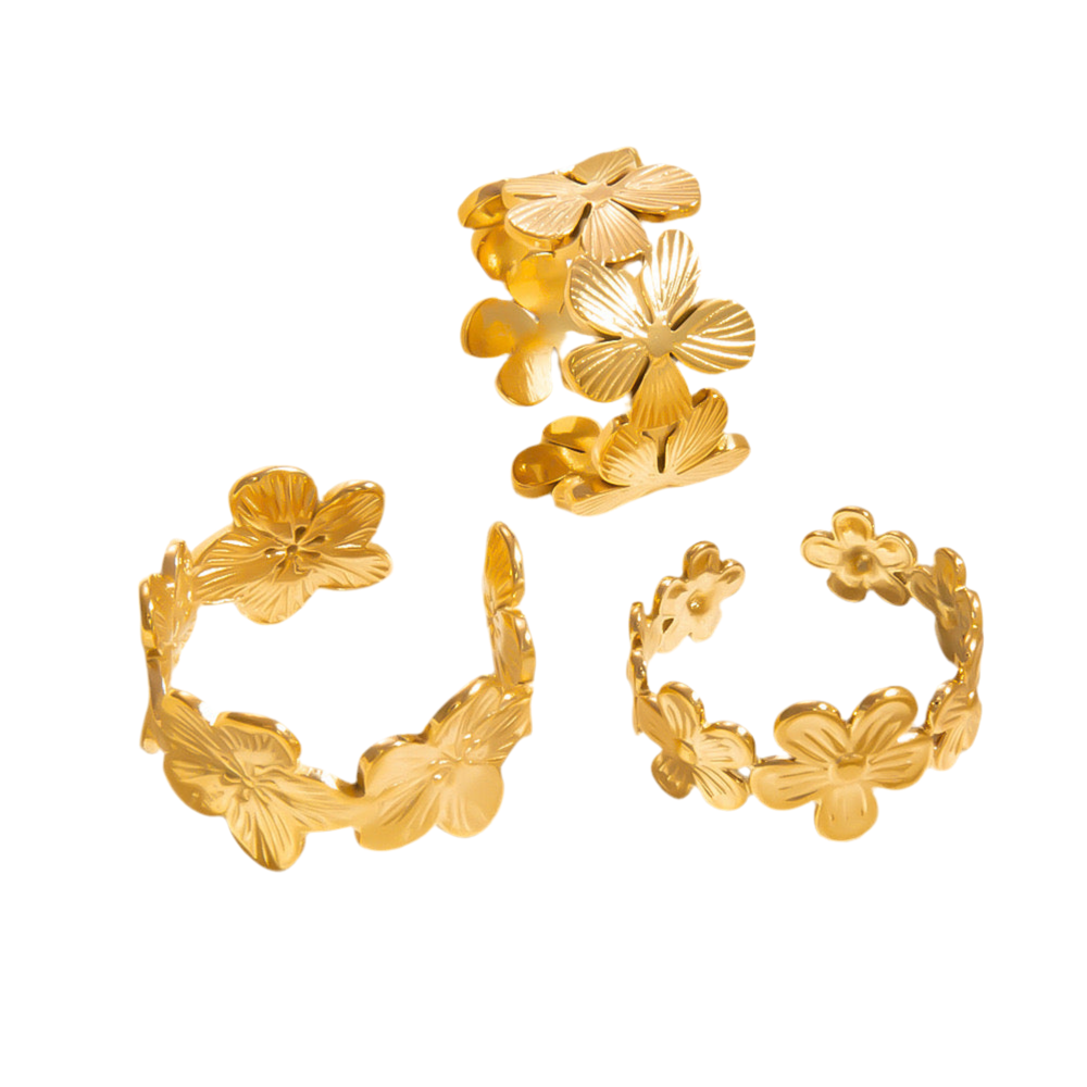 Bondi Candice flower rings