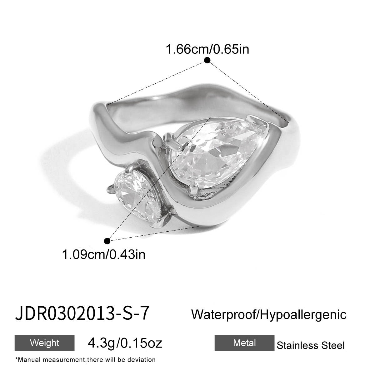 Valentina Twin Zirconia Ring