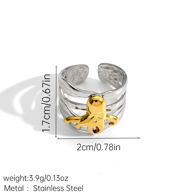 Two tones ocean rings