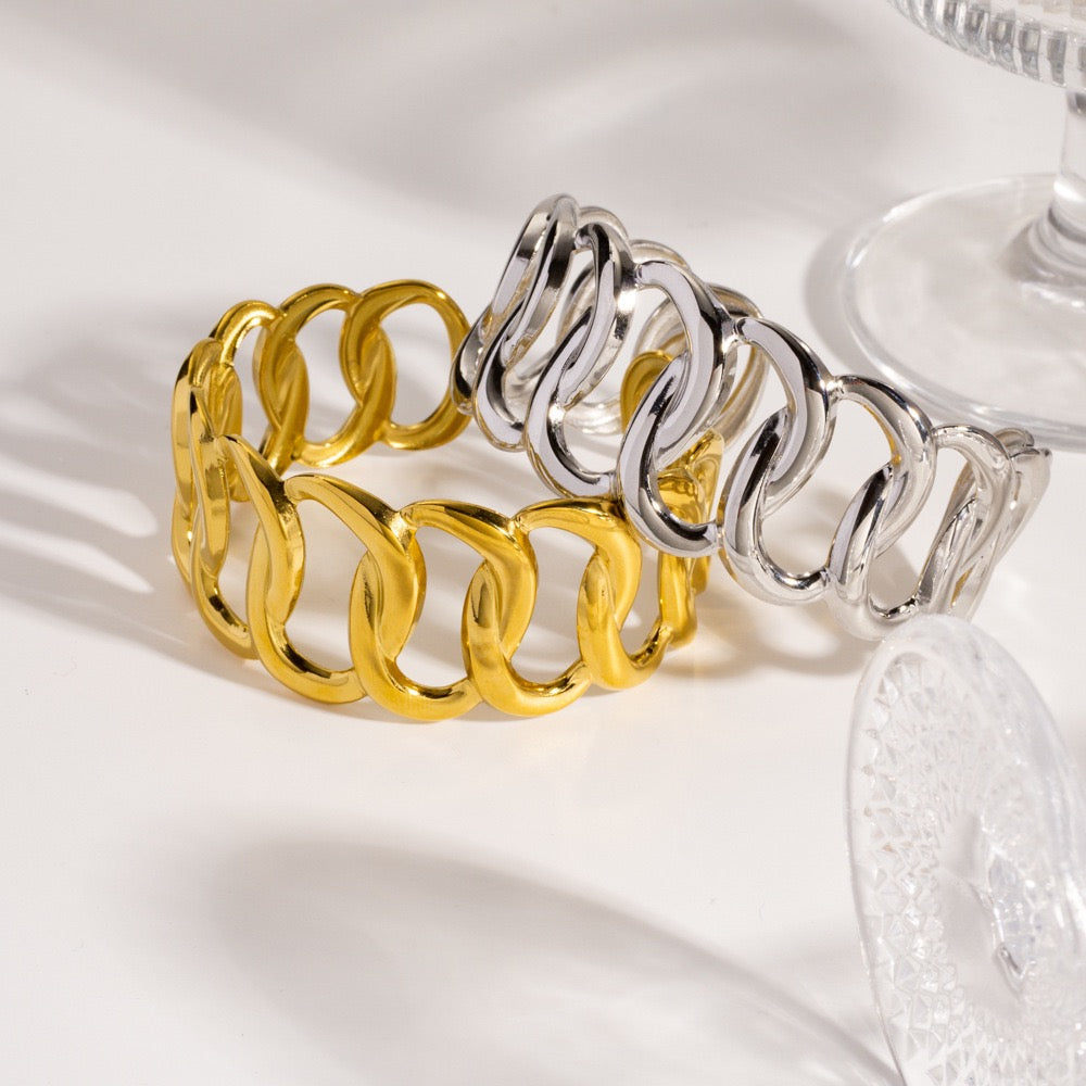 Big statement knots bangles