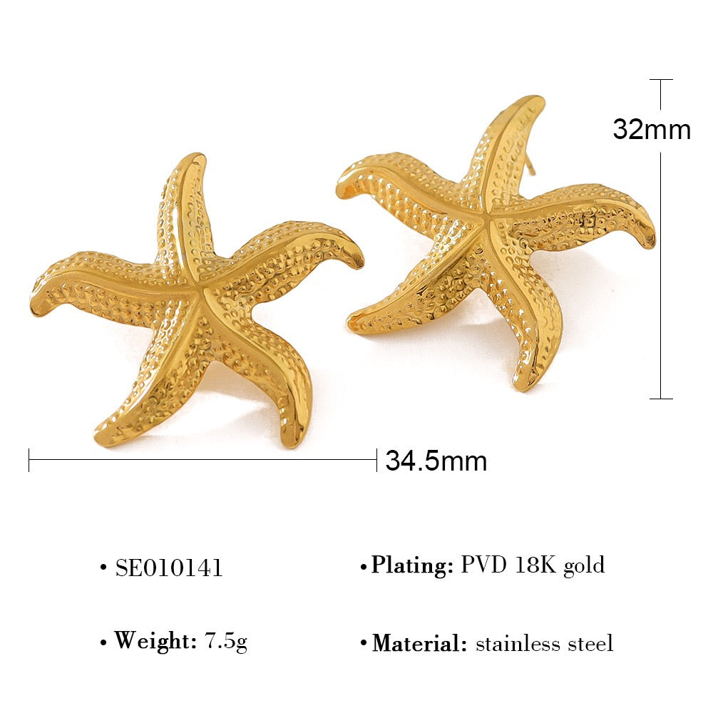 Glen classic dainty starfish earrings