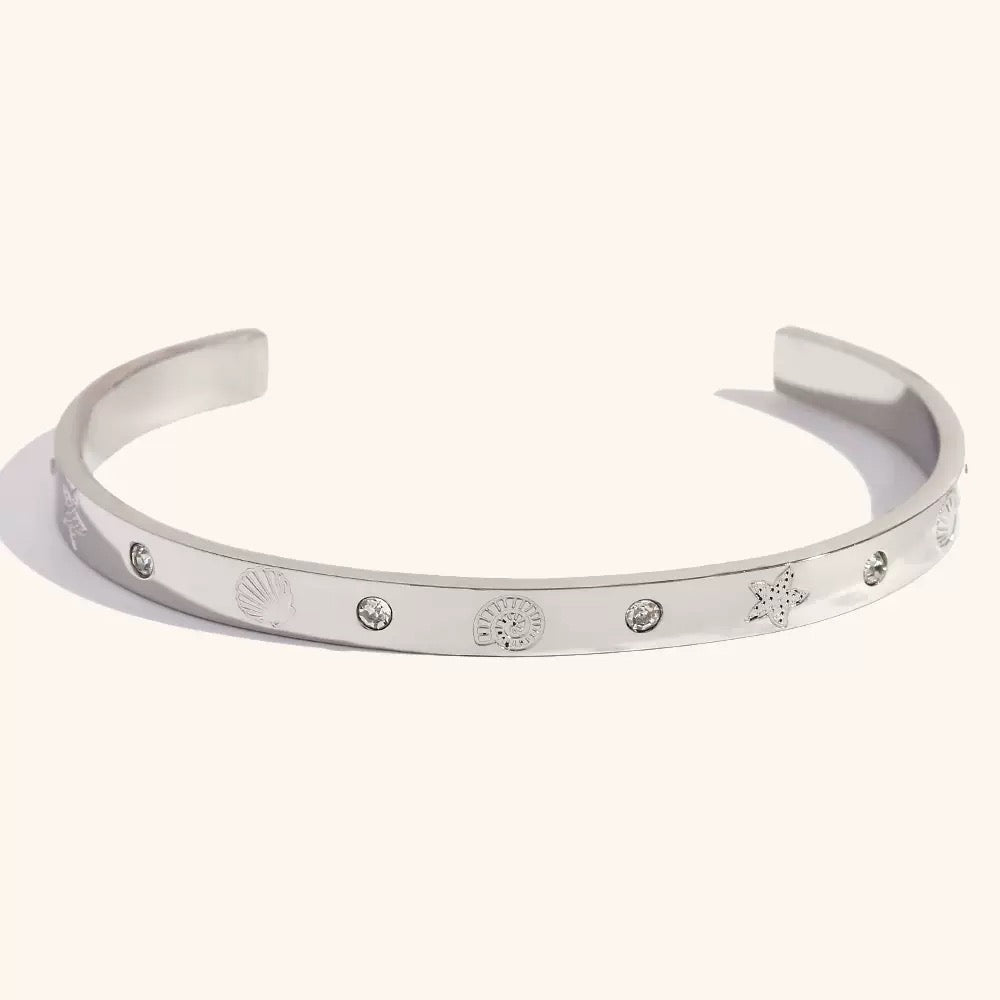 Silverwater ocean bangles