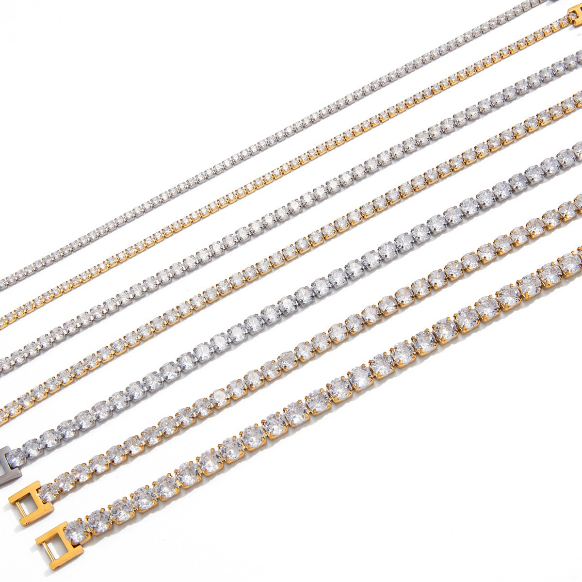 Tennis rock bracelets