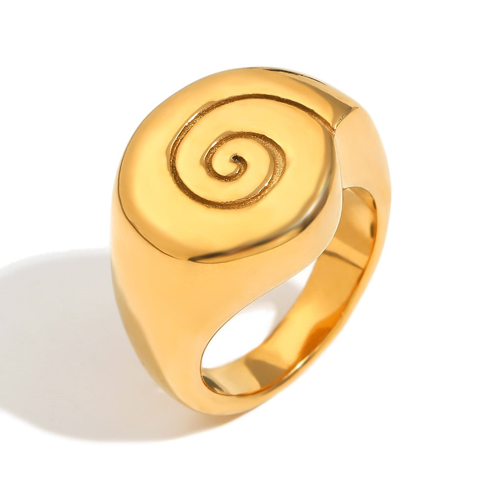Island Swirl rings