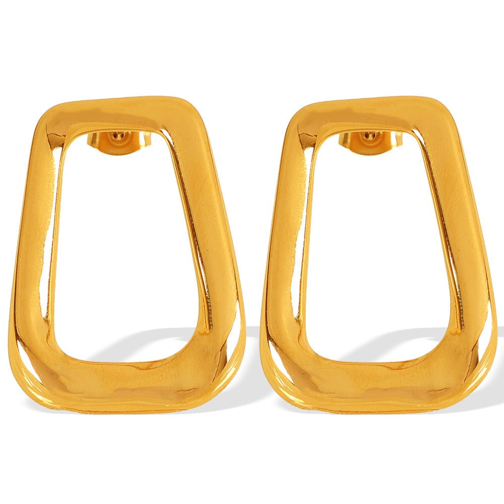 Oval hoops earrings