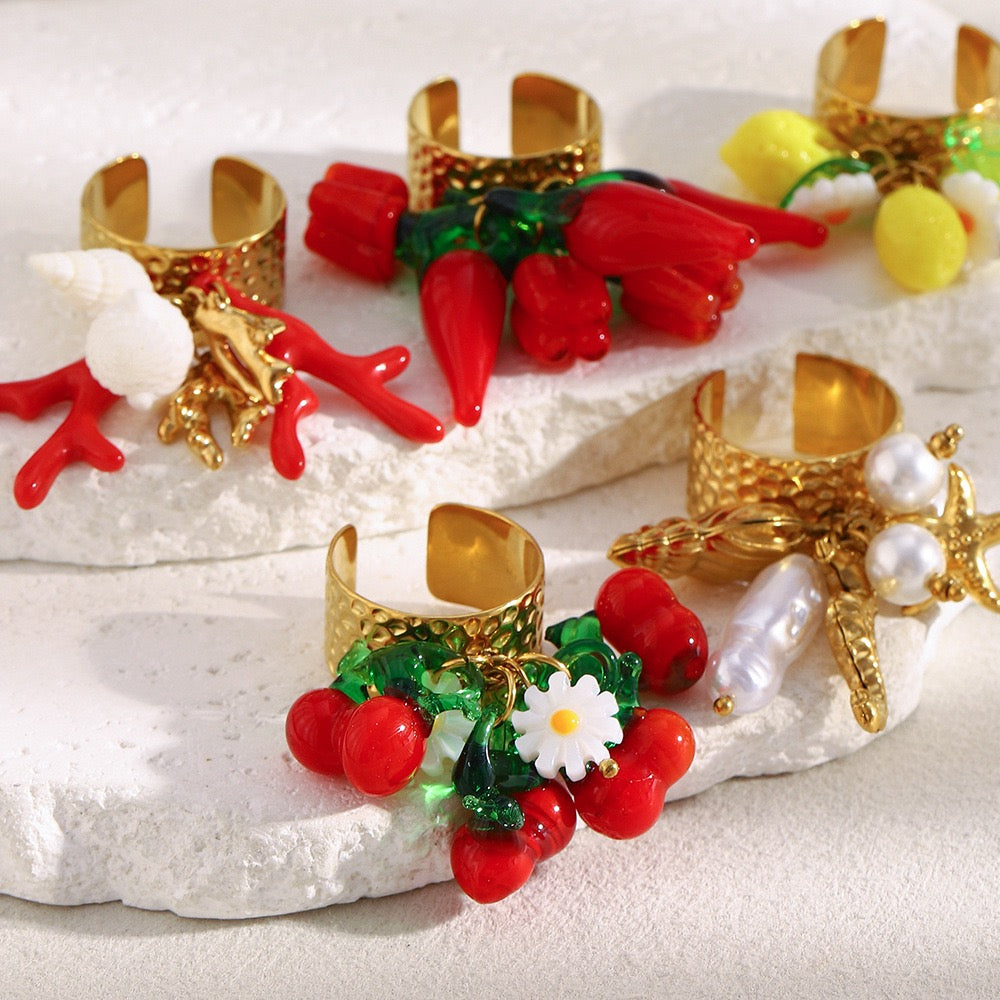 Italian garen rings collection