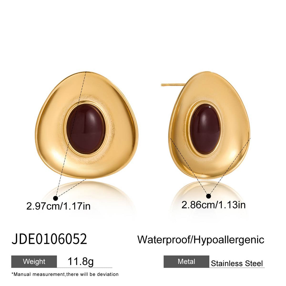 Red Gem earrings