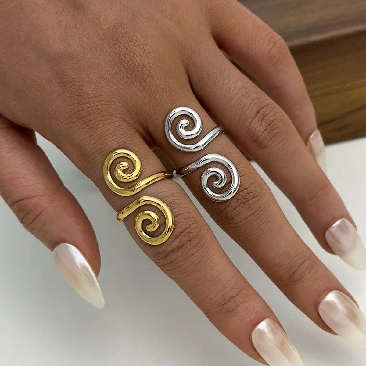 Silver paradise rings