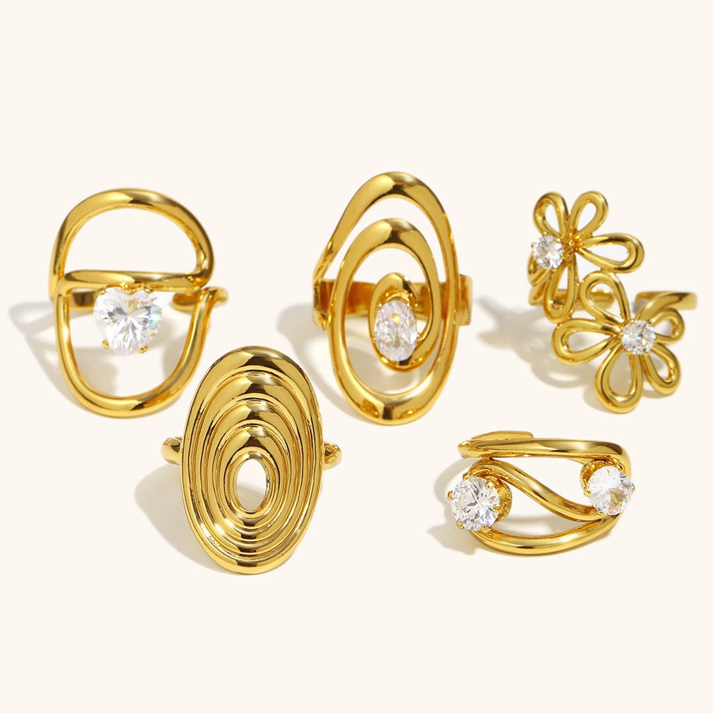 Bright Sunday rings collection