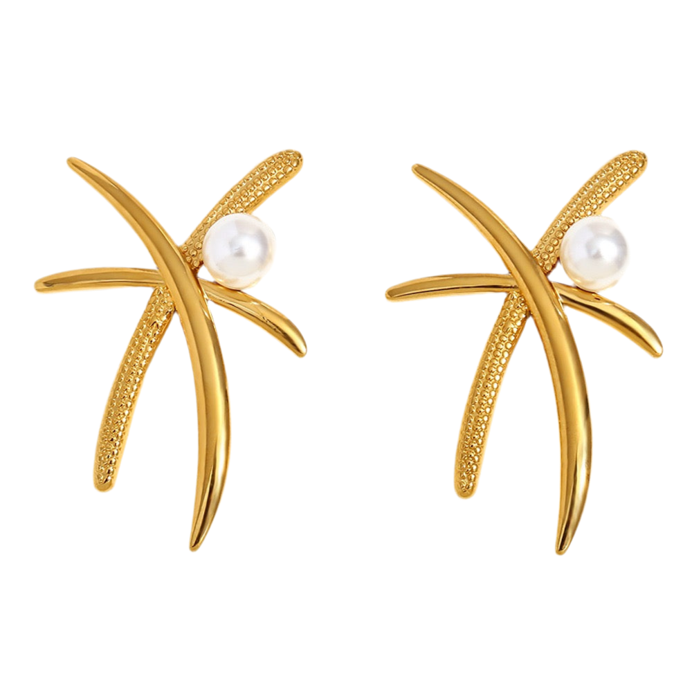 Coconut tree earrings