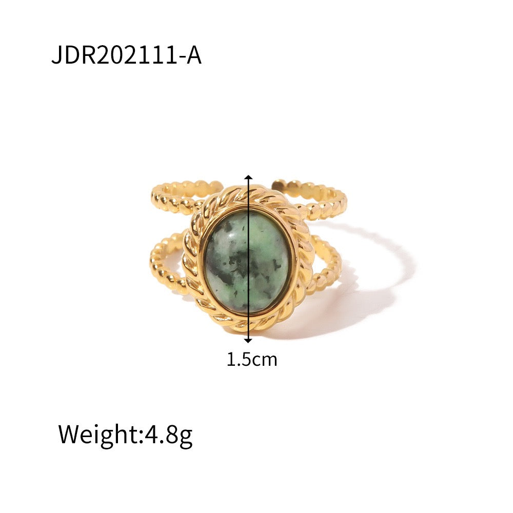 Green gems rings