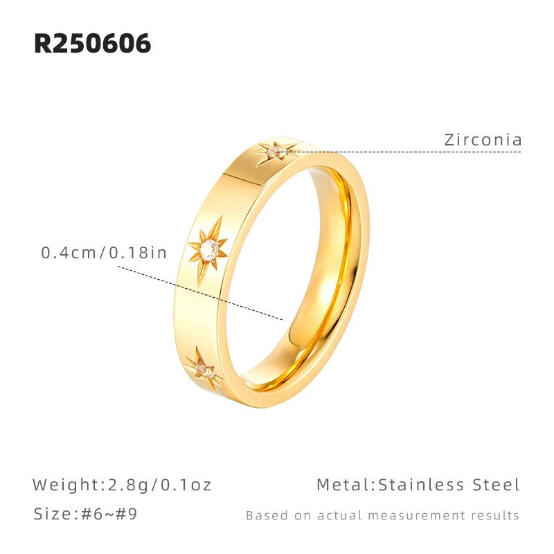 Teresa Octagram star rings