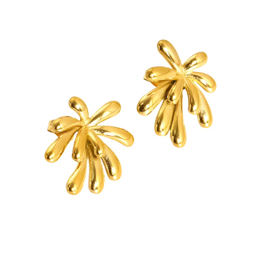 Firework flower earrings