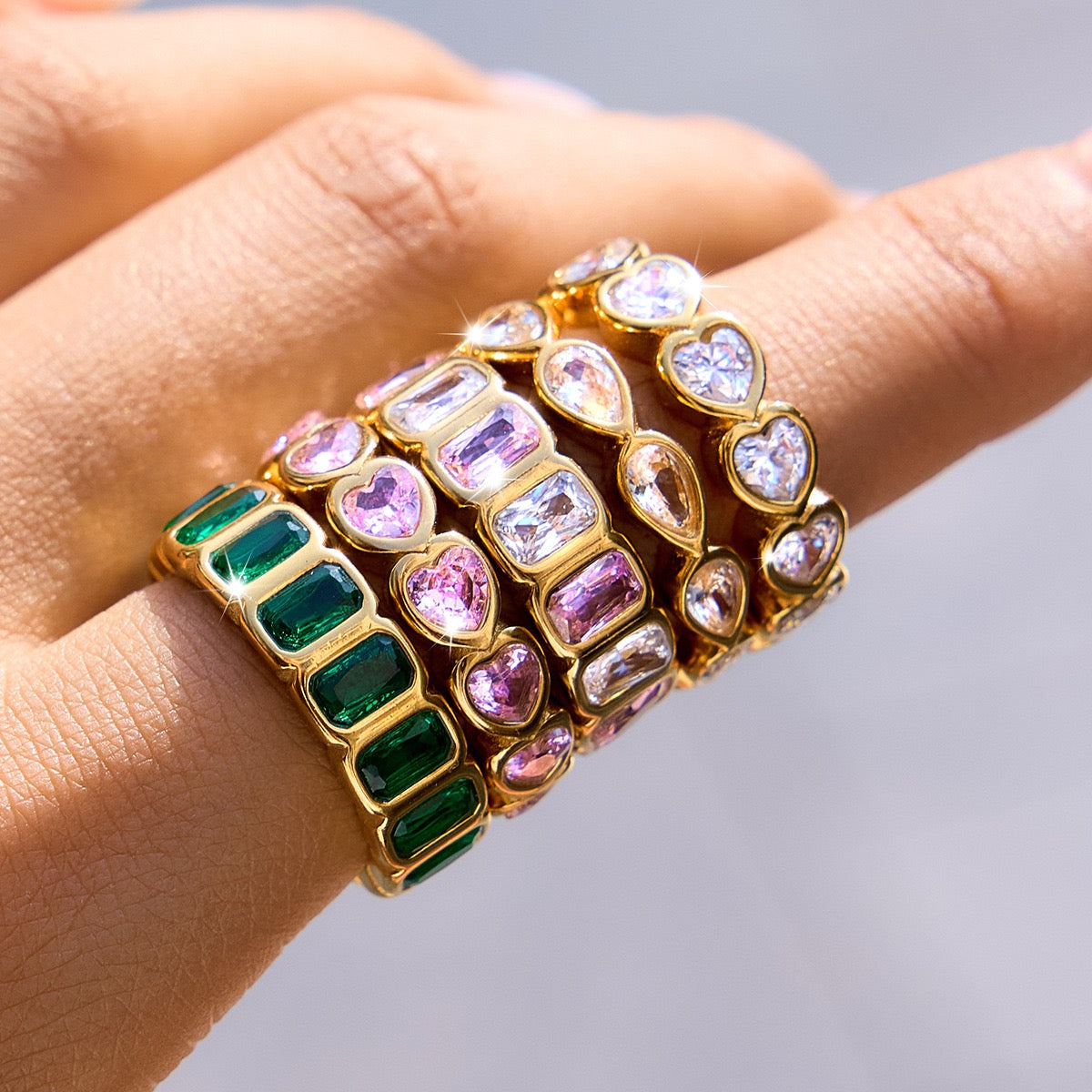 Rovia Gemstone Band Ring