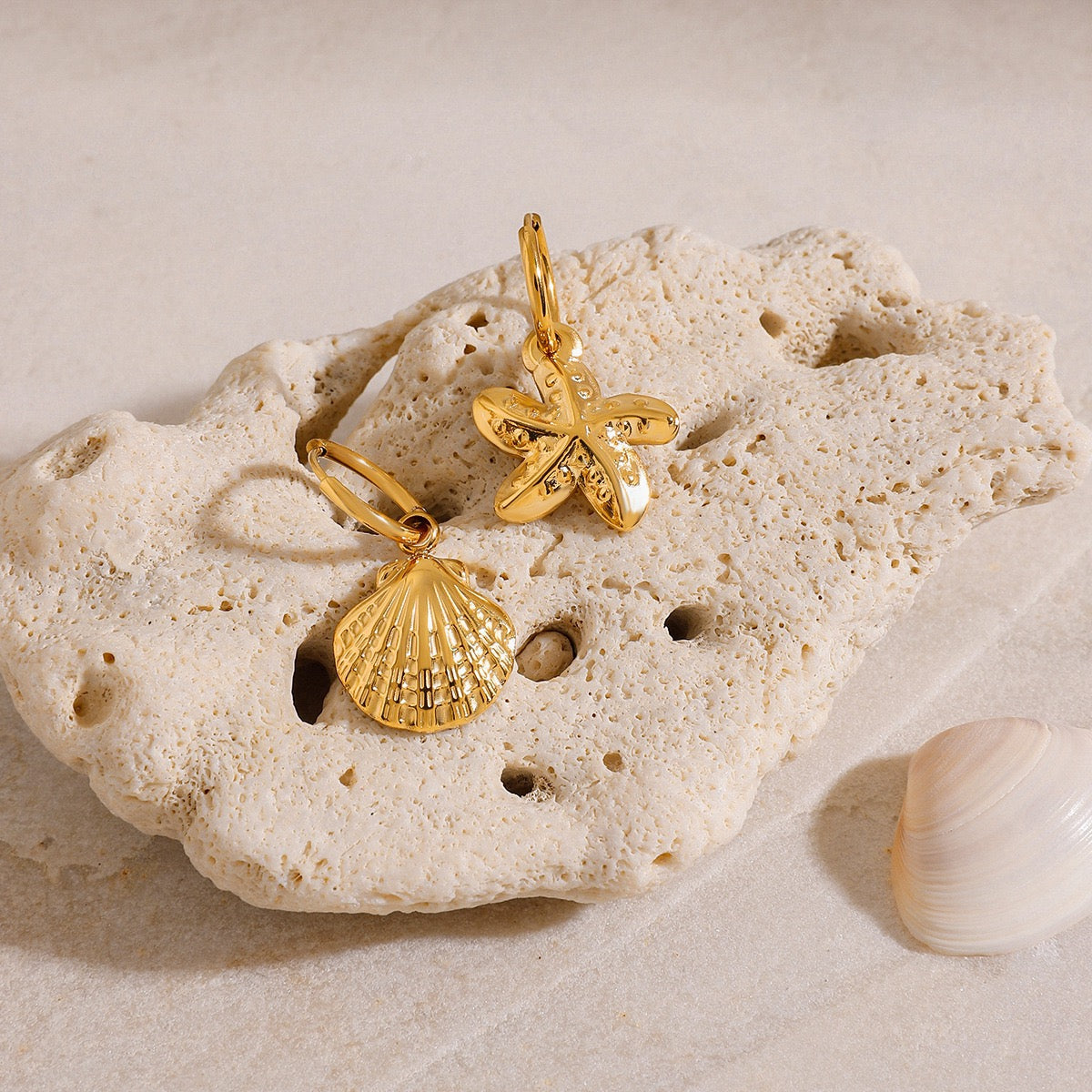 Starfish shell hoops
