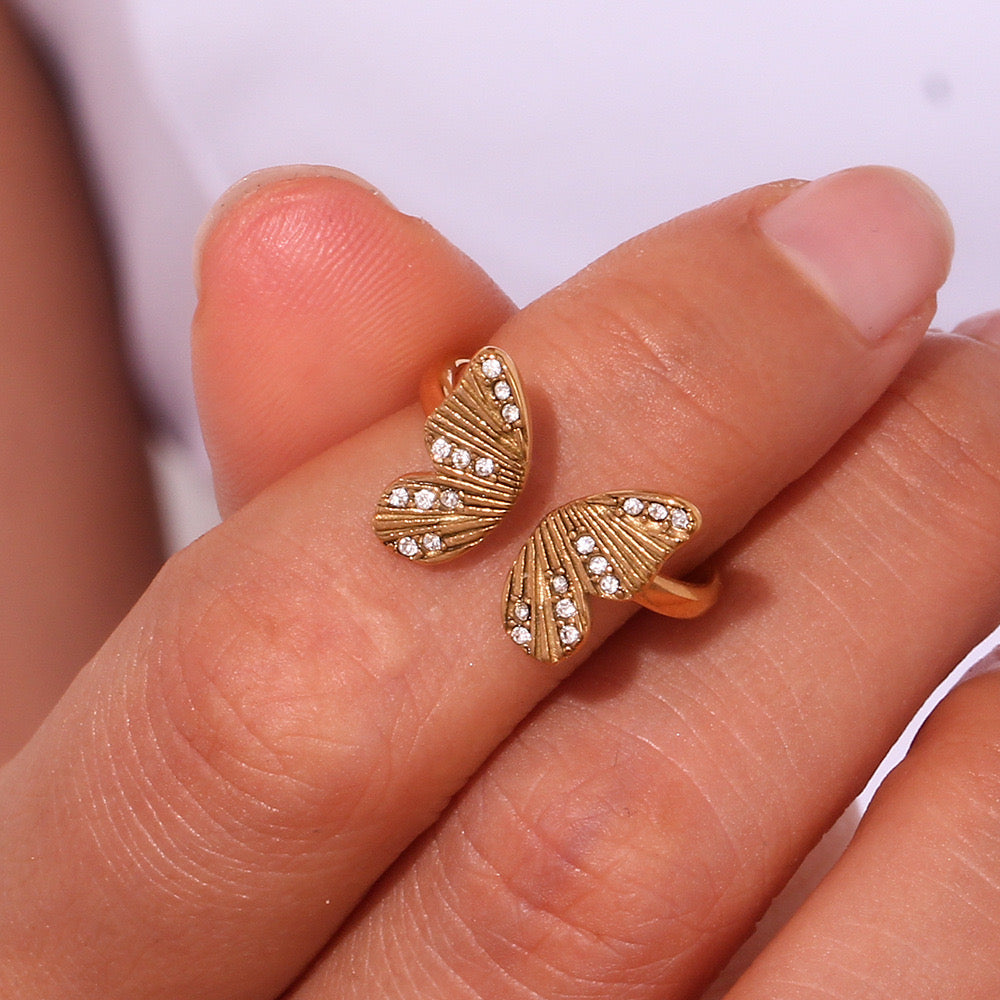 Methena Butterfly rings