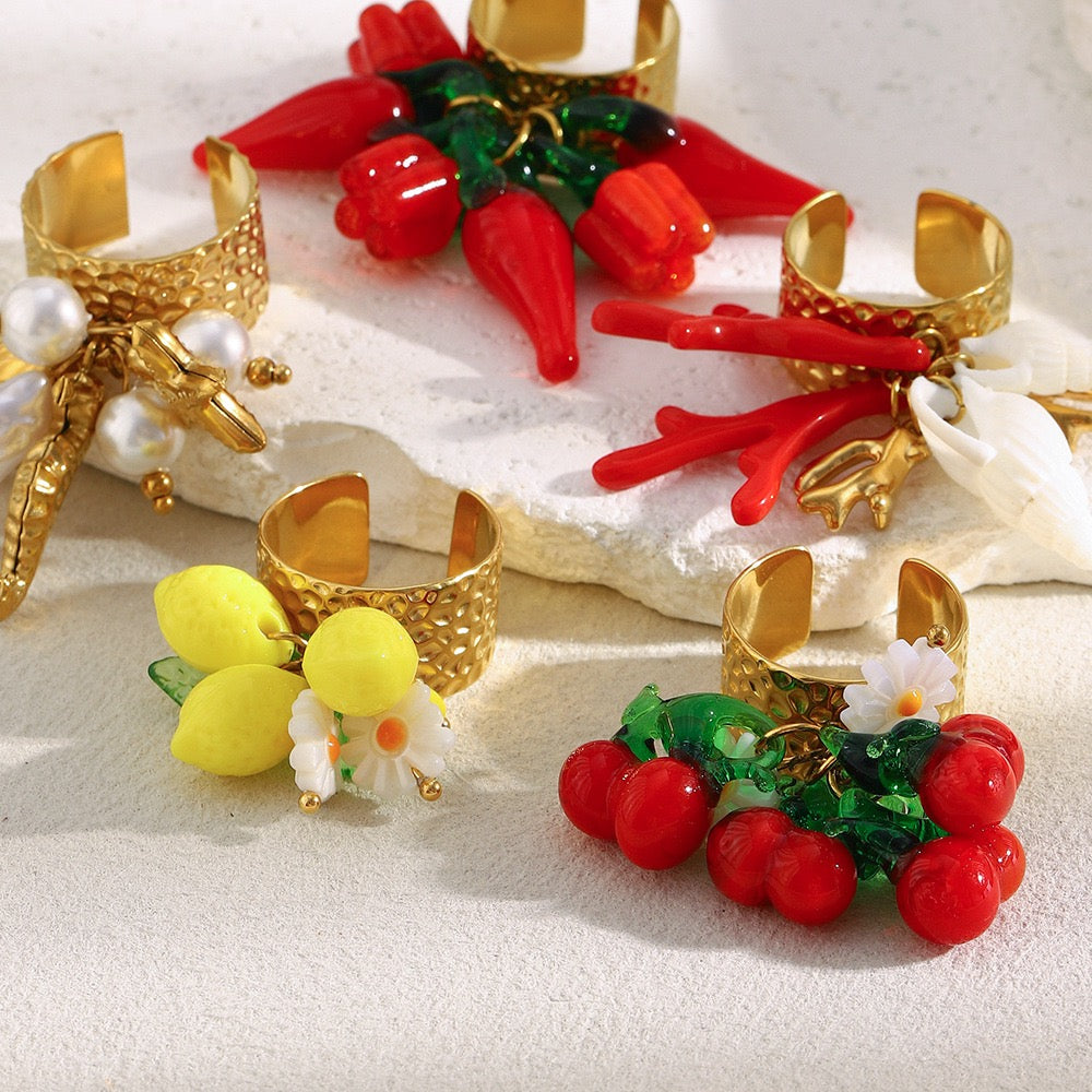 Italian garen rings collection