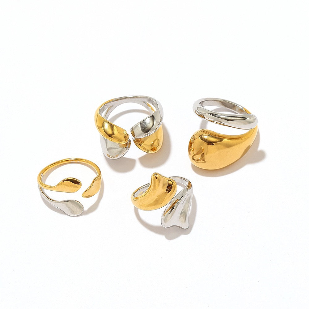 Two tones mix rings