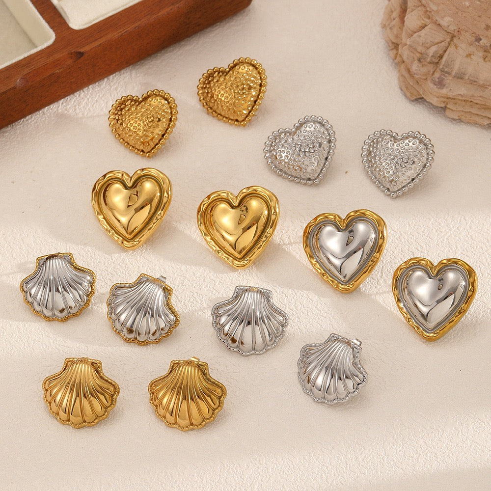 Louisa hoops abstract earrings