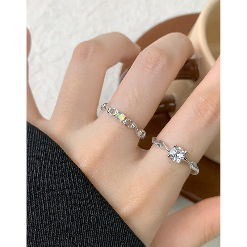 Celestia Opal Sterling Silver Ring