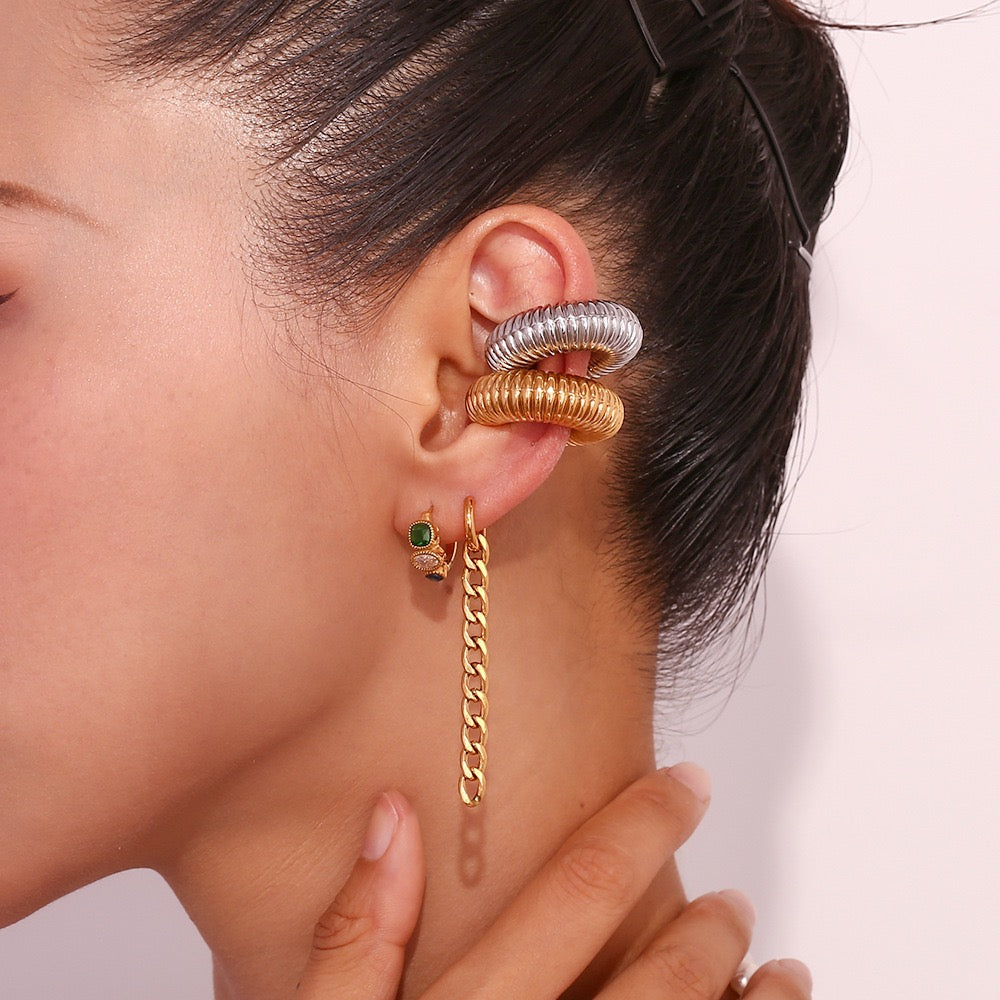 Onnina Vintage green hoops