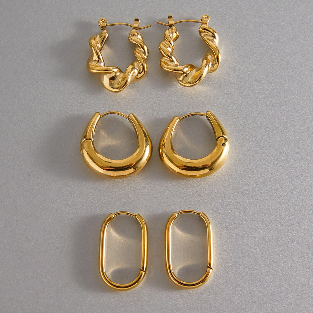 Mexico classic hoops earrings