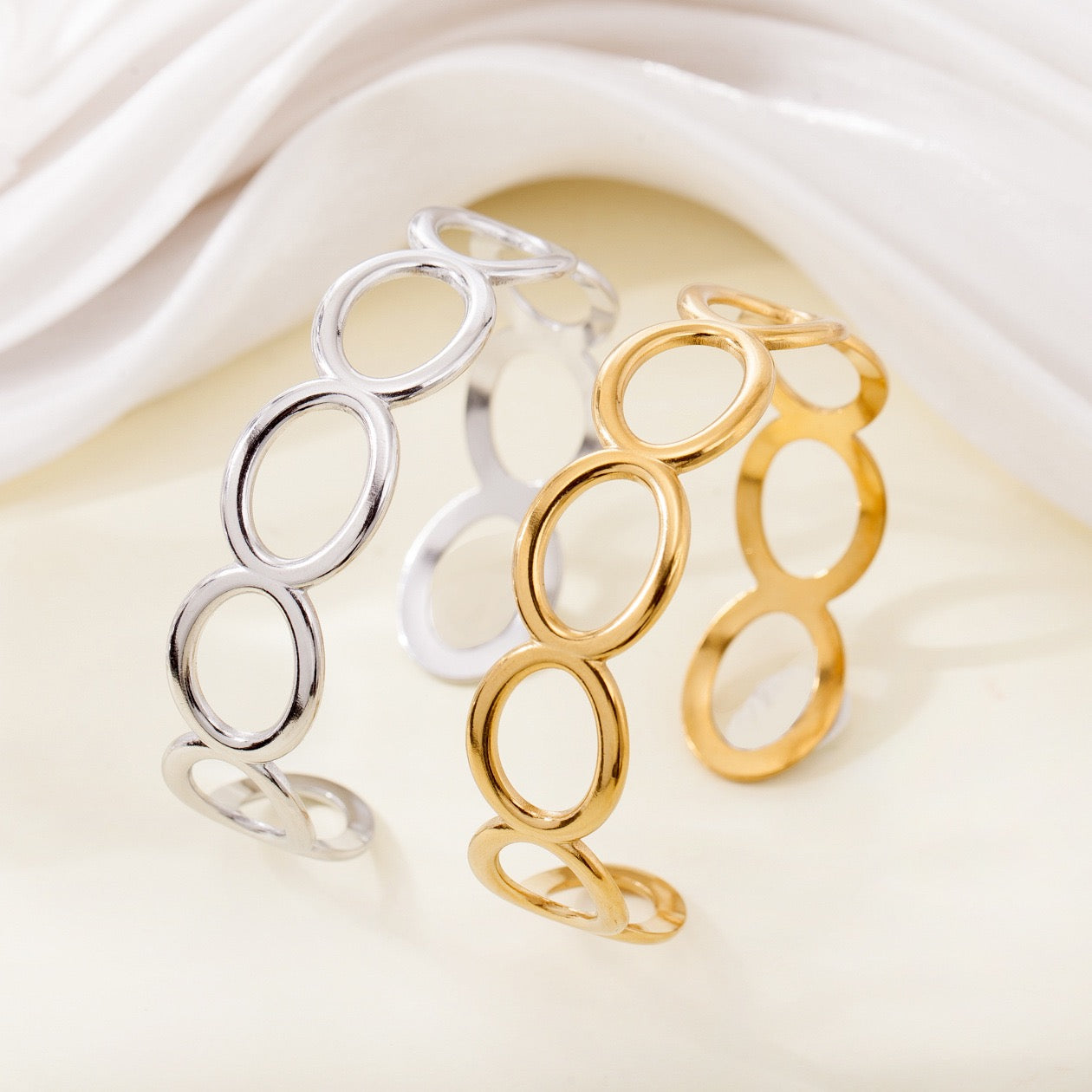 Hoop rings and bangles
