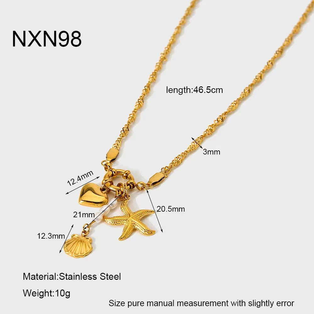 Summer Bondi charm necklaces