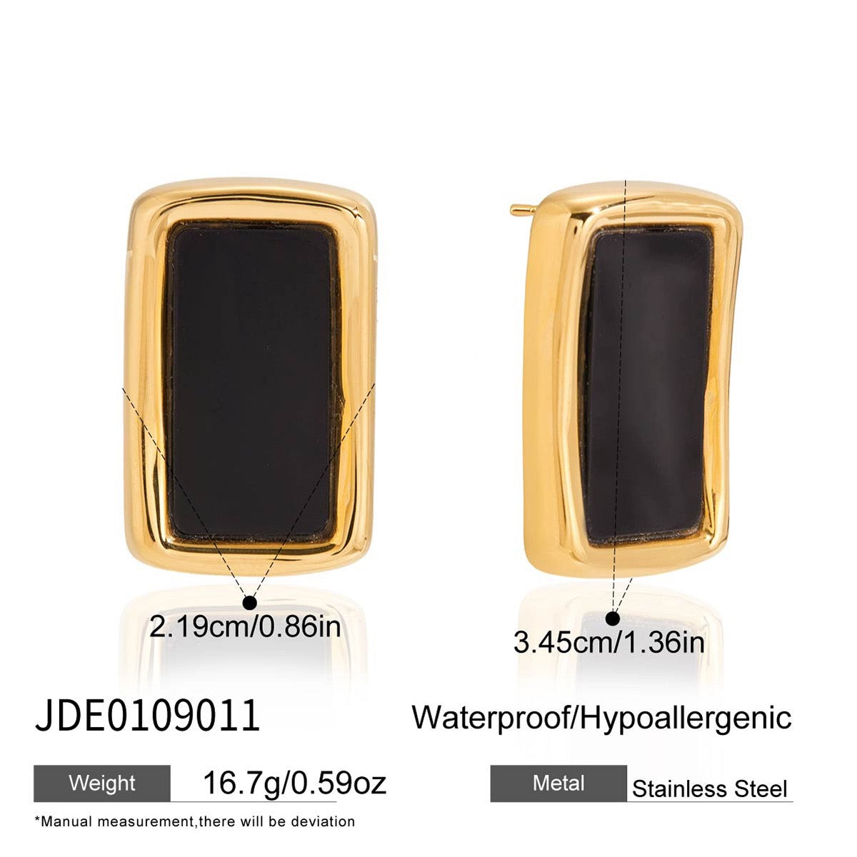 Big rock studs earrings