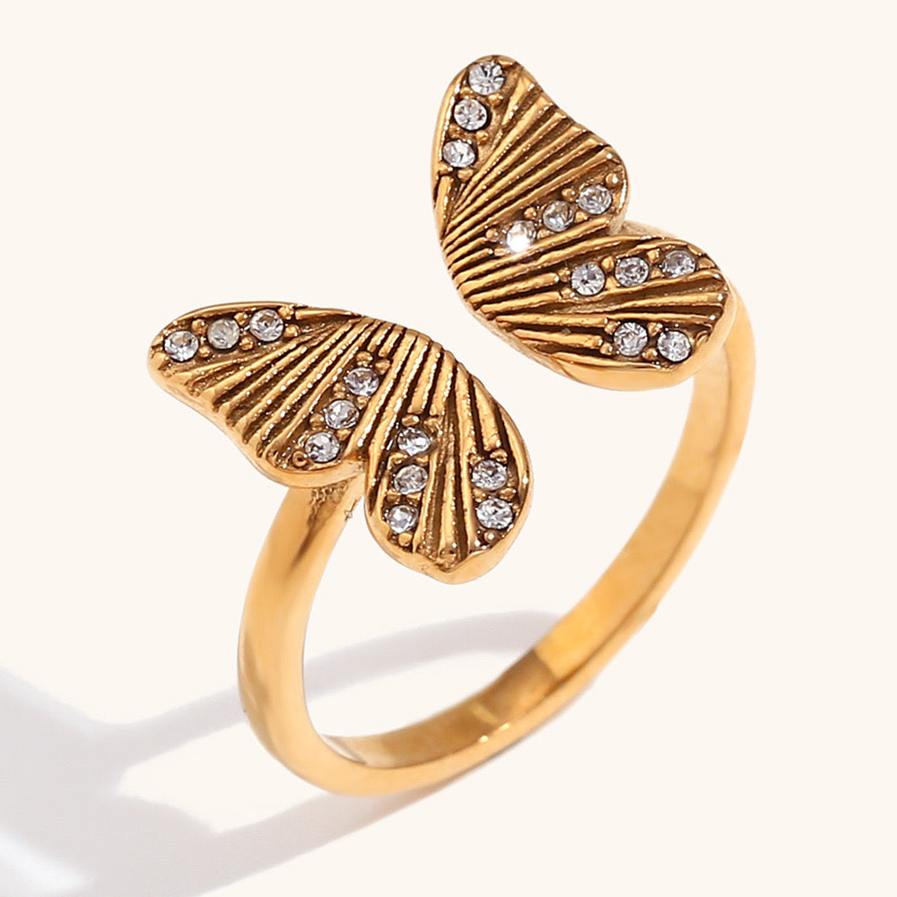 Methena Butterfly rings