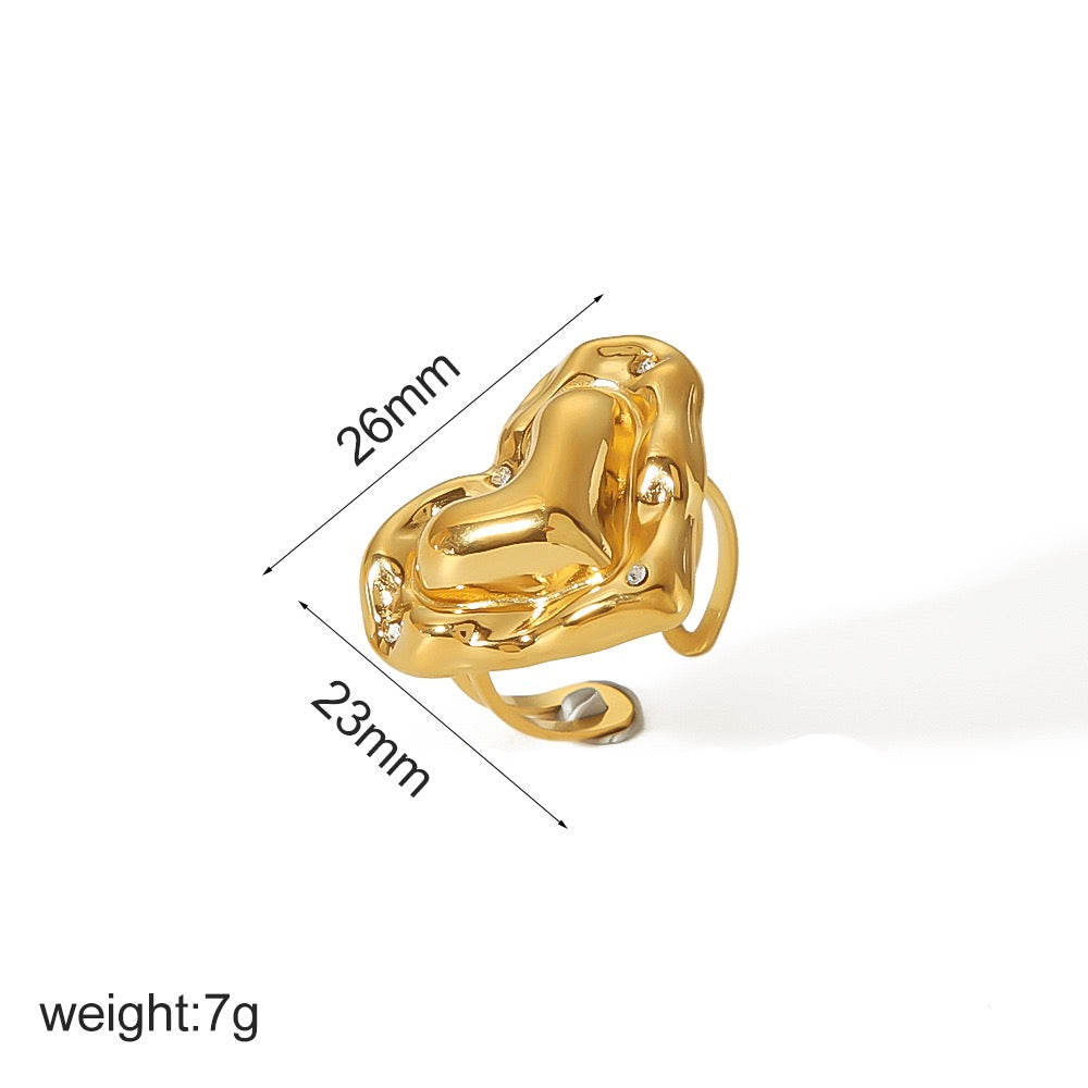 Celeste Heart Rings