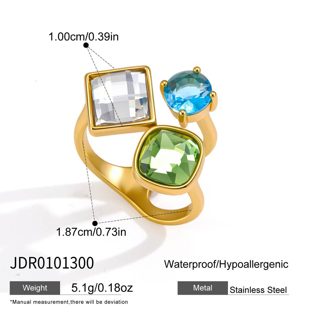 Emerald lake ring