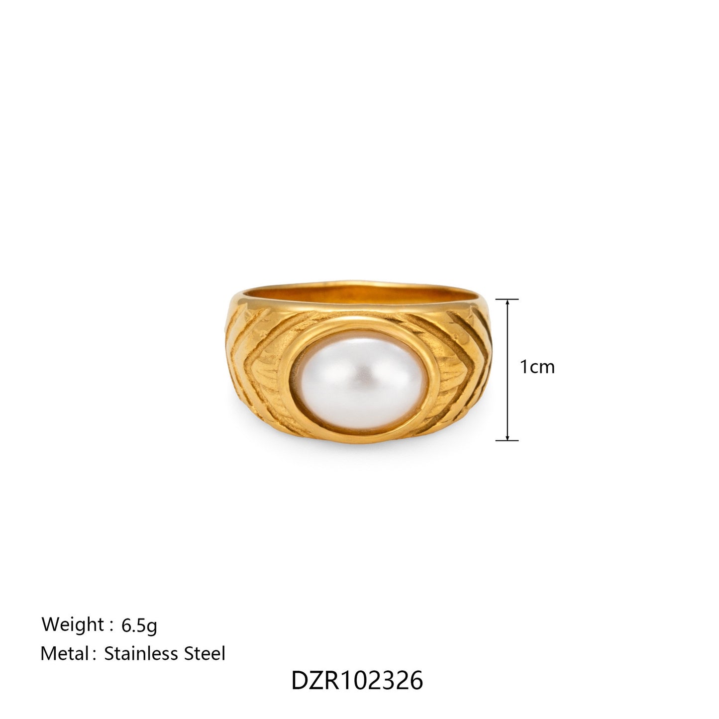 White pearly rings collection