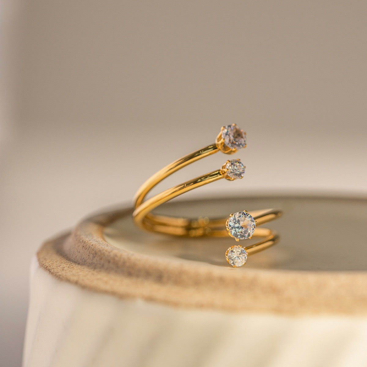 Dorren Double star rings