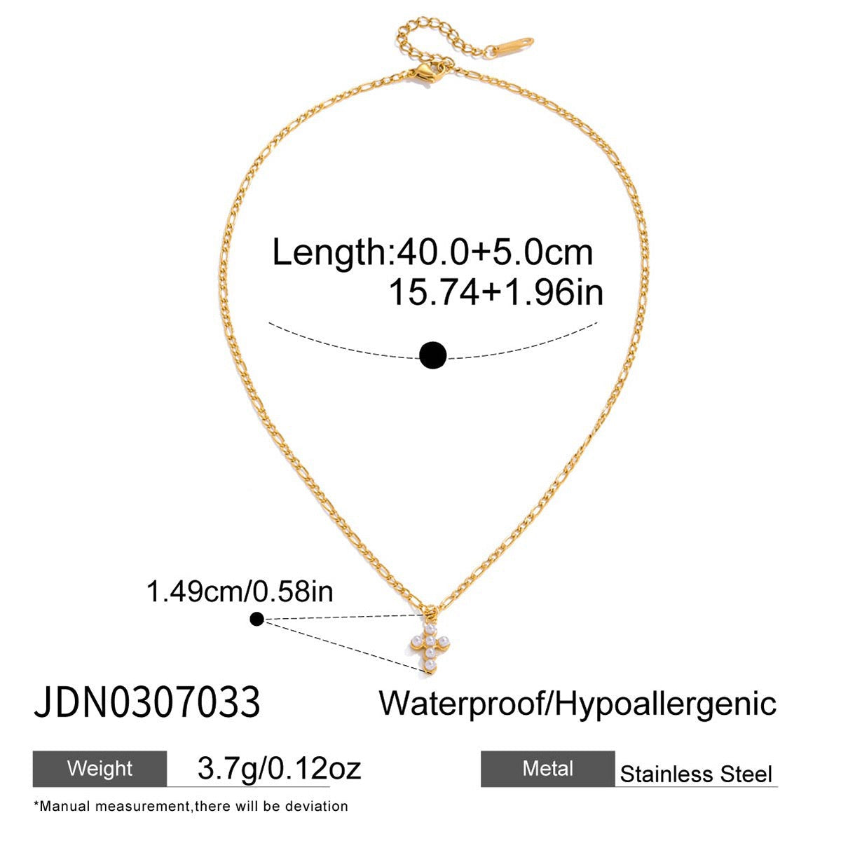 Cross pendant necklace
