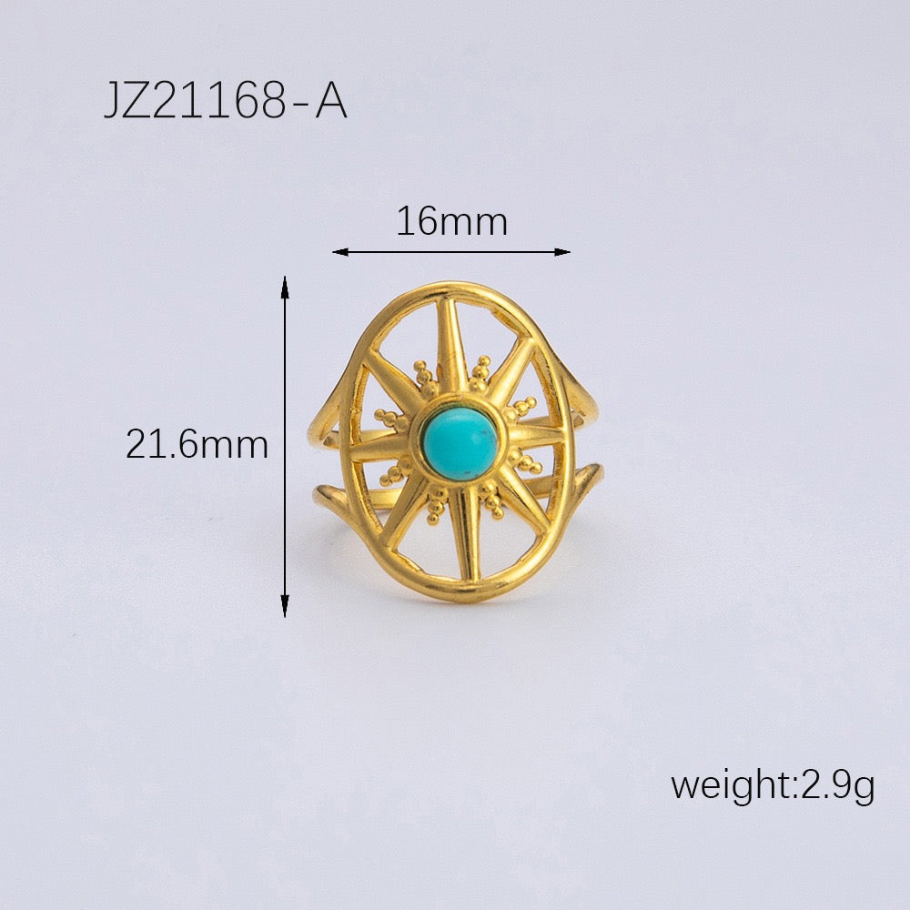 Round stars rings