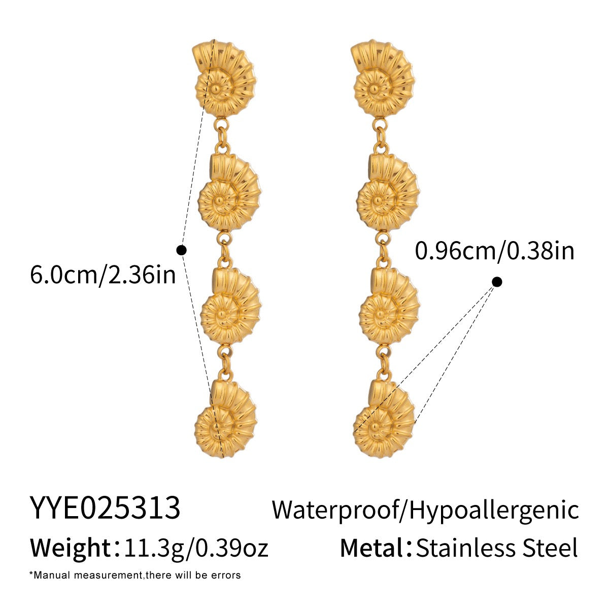 Rita Swirls earrings