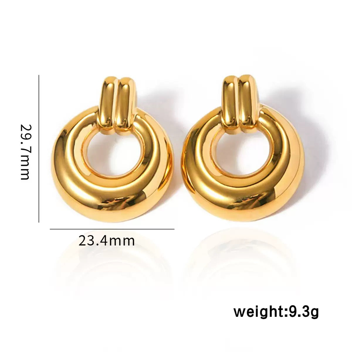 Louisa hoops abstract earrings