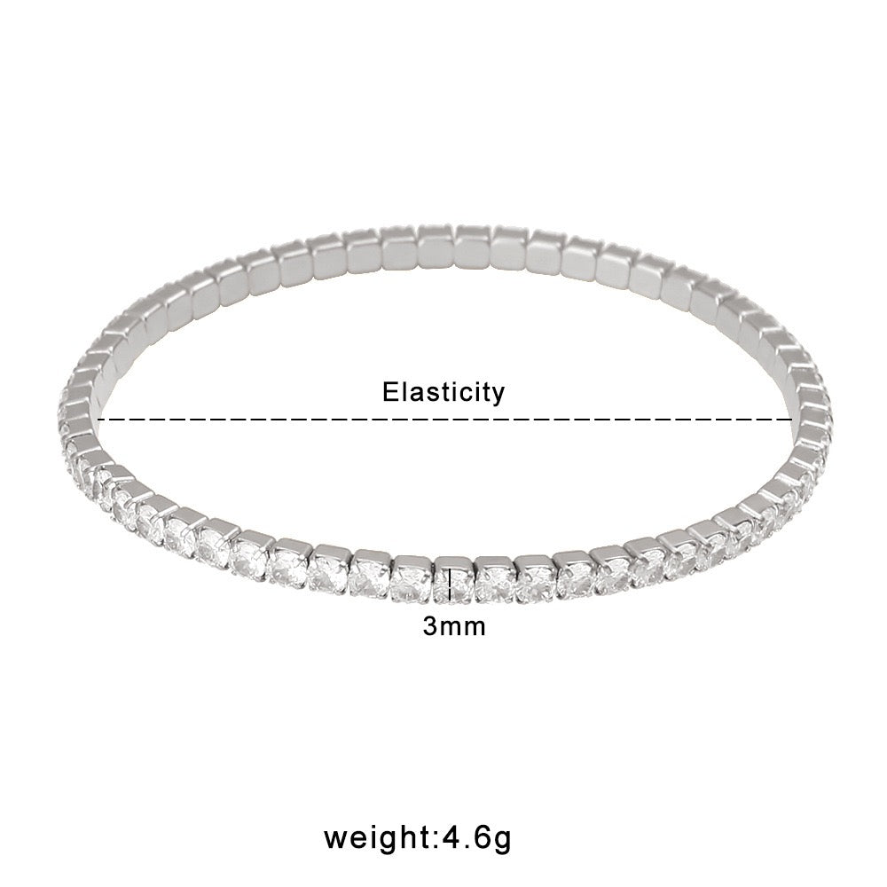 Tennis rock bracelets