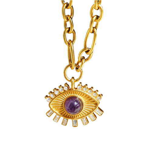 Bold eye necklace