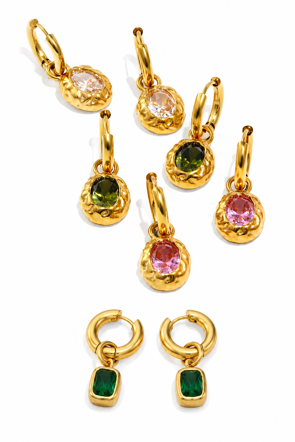 Sugar rock rainbow hoops