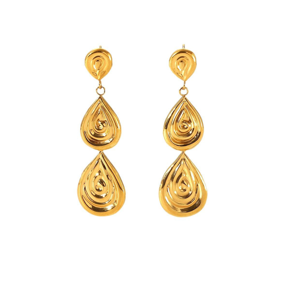 Three swirls earrings necklace collections