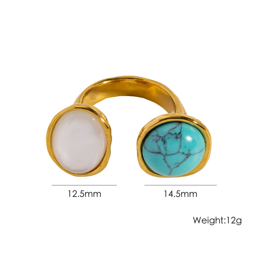 Double gems rings