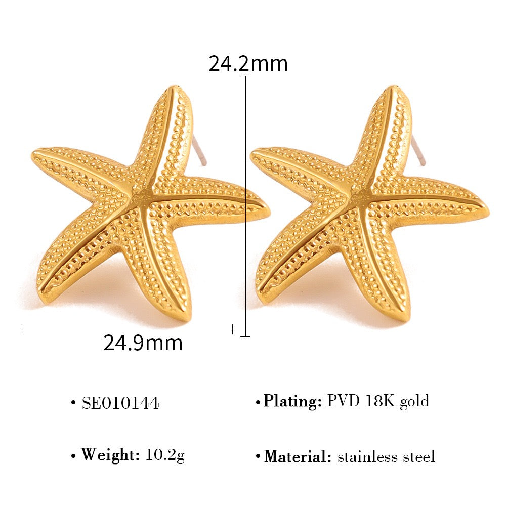 Glen classic dainty starfish earrings
